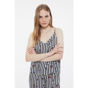 Trendyol Striped Woven Pajamas Set