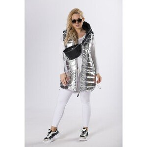 foil vest with side zippers