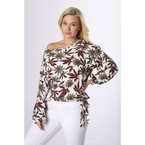 patterned blouse with welt