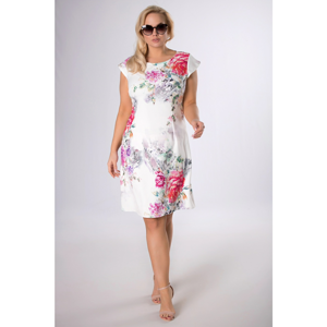 classic dress with a floral pattern