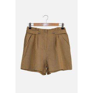 Trendyol Camel Pleated Shorts & Bermuda