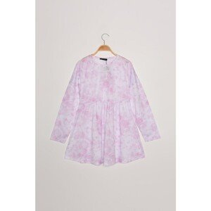 Trendyol Powder Batik Printed Knitted Tunic Dress