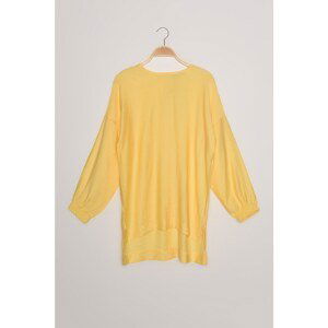 Trendyol Yellow Crew Neck Tunic