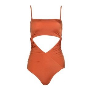 Trendyol Cinnamon Cut-Out Detailed Swimsuit
