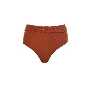 Trendyol Tile Belt Detailed High Waist Bikini Bottom