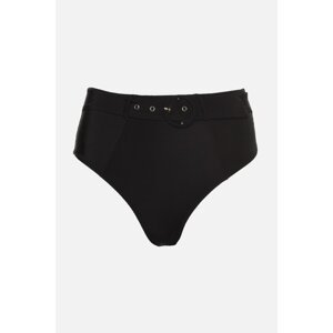 Trendyol Black Belt Detailed High Waist Bikini Bottom