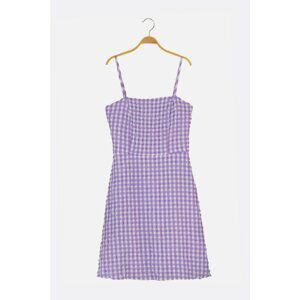 Trendyol Lilac Strapped Pöitkareli Dress