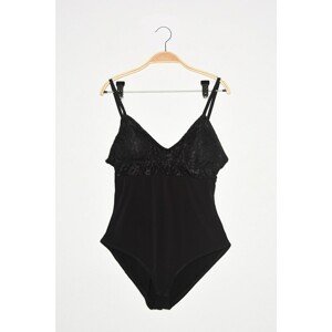 Trendyol Black Lace Body With Corset