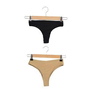 Trendyol Black-Skin 2-Piece Panty