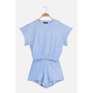 Trendyol Blue Towel Pajamas Set