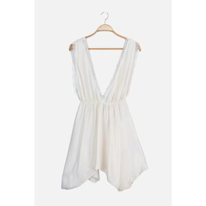 Trendyol Ecru Satin Nightdress