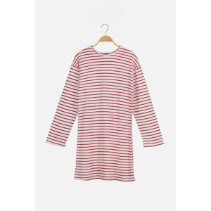 Trendyol Red Striped Knitted Tunic T-shirt