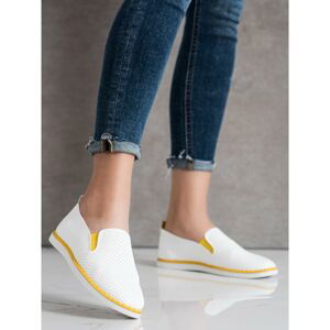 SUN COLOR ECO LEATHER SLIPONS