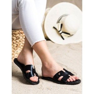 VINCEZA SHIMMERING FLIP-FLOPS