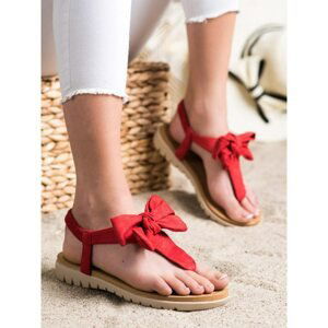 SHELOVET JAPANESE SANDALS WITH BOW