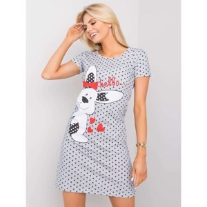 Black and white printed nightgown