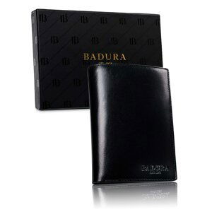 BADURA Black vertical men´s wallet