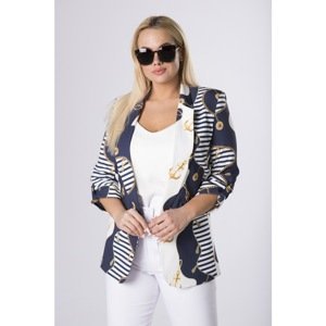 jacket with fastened sleeves