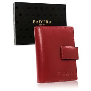 BADURA Red men´s leather wallet