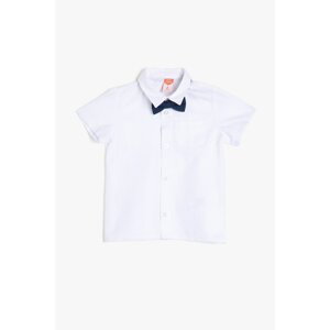 Koton White Classic Collar Button Detailed Shirt