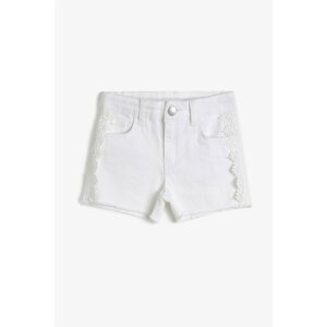 Koton White Girl Shorts & Bermuda