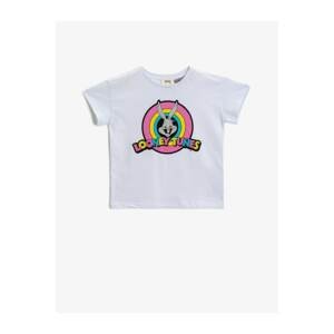 Koton Bugs Bunny Tshirt Short Sleeve Cotton Licensed Printed