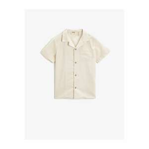 Koton Boy's Ecru Linen Shirt