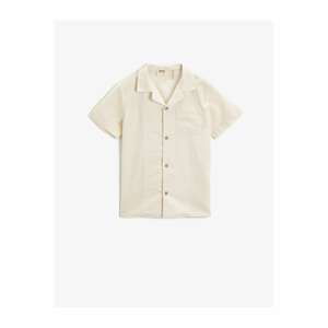 Koton Boy's Ecru Linen Shirt