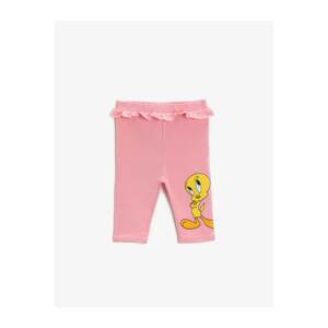 Koton Tweety Tights Ruffled Cotton Tights