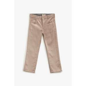 Koton Boy's Canvas Trousers Beige