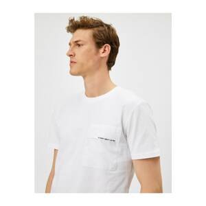 Koton Printed Short Sleeve Cotton Crew Neck T-Shirt