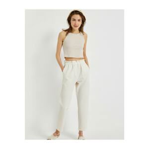 Koton Pants - White - Relaxed