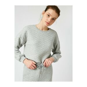 Koton Women Gray Melange Pajamas Top
