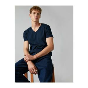 Koton Man Navy Blue T-Shirt