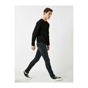 Koton Men's Gray Micheal Skinny Fit Jeans