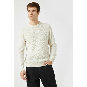 Koton Respect Life - Legislation Respect - Wool Content Basic Crew Neck Knitwear Sweater