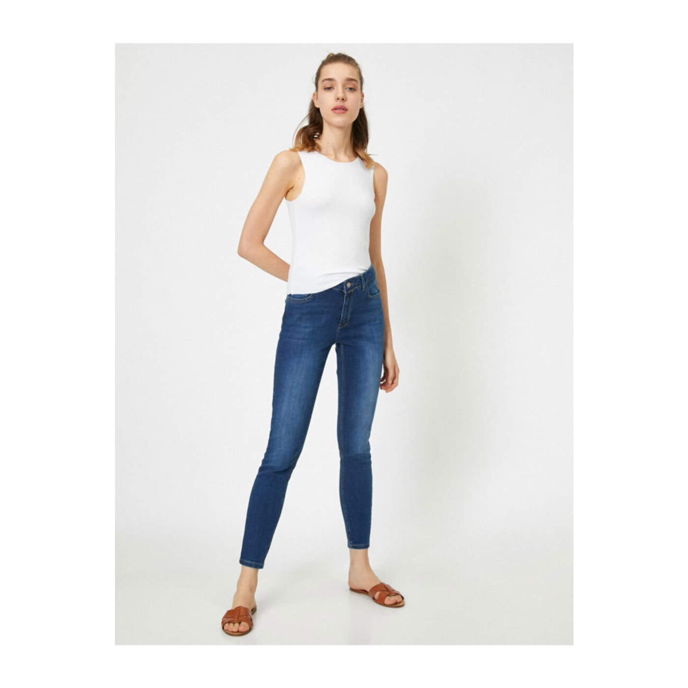 Koton Women Indigo Trousers