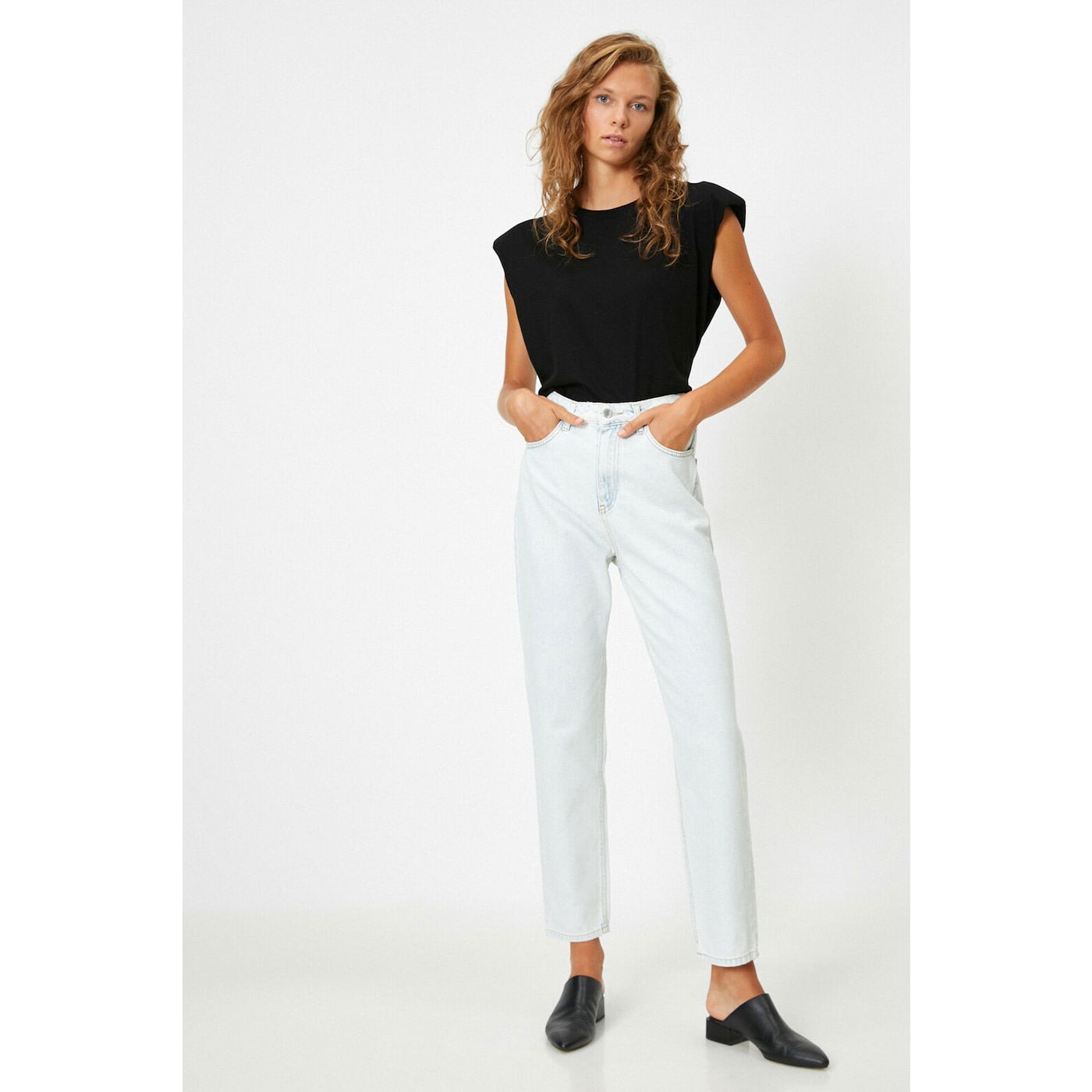 Koton Women Blue Mom Jeans