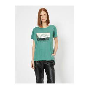 Koton Women's Green T-Shirt