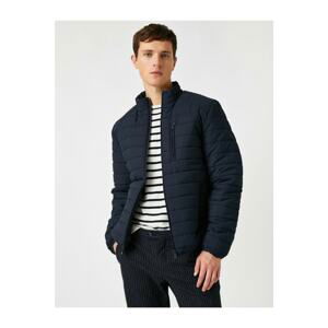 Koton High Collar Pocket Thin Coat