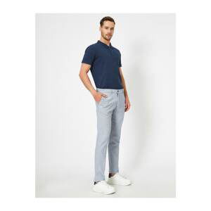 Koton Men's Blue Pocket Detailed Trousers