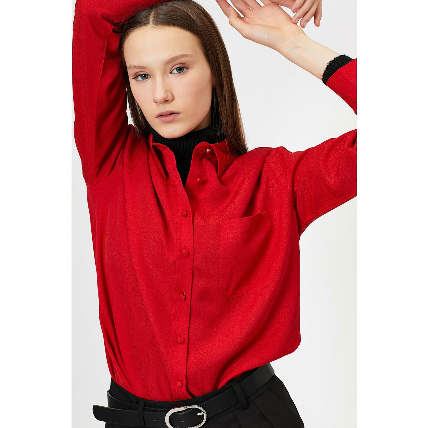 Koton Pocket Detail Long Sleeve Shirt