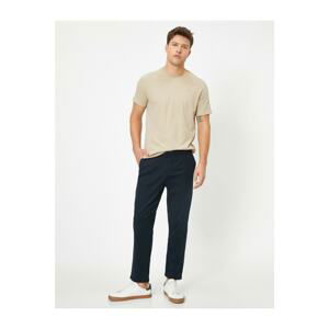 Koton Pants - Navy blue - Straight