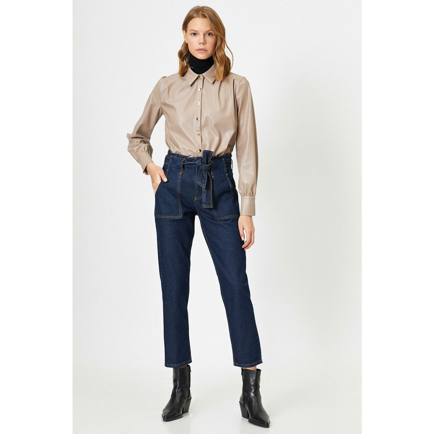 Koton Blue Mom Jeans For Women