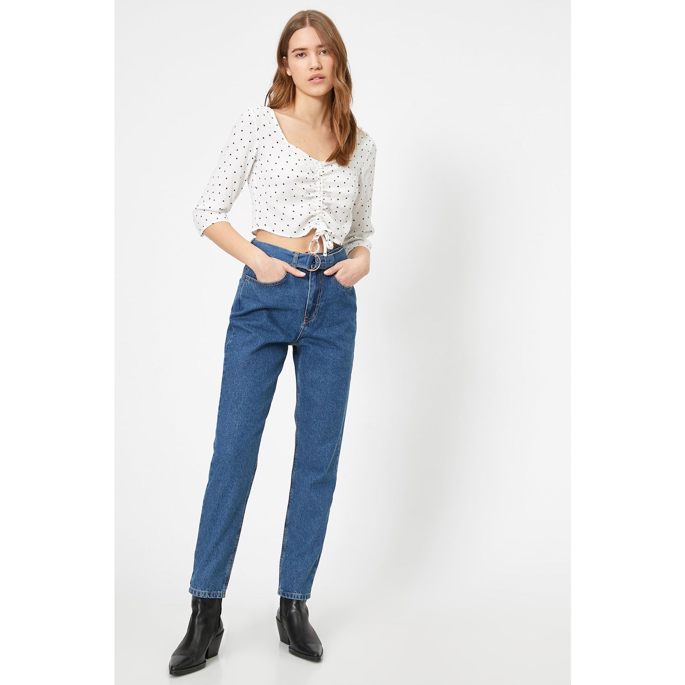 Koton Women Mid Indıgo Jeans