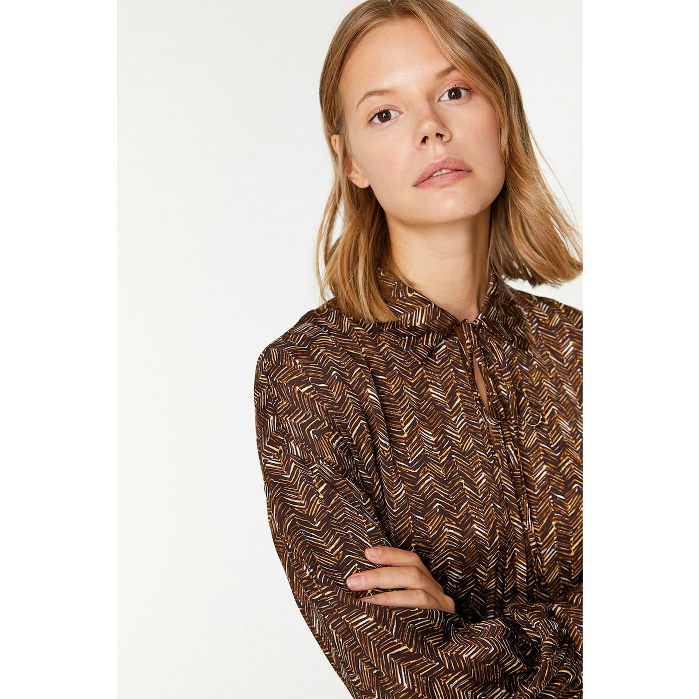 Koton Women Brown Patterned Blouse