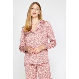 Koton Women Red Floral Pajamas Top