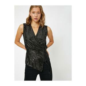 Koton Blouse - Black - Double-breasted
