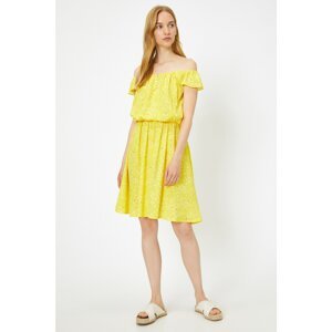 Koton Women Yellow Patterned Dress