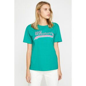 Koton T-Shirt - Green - Relaxed fit